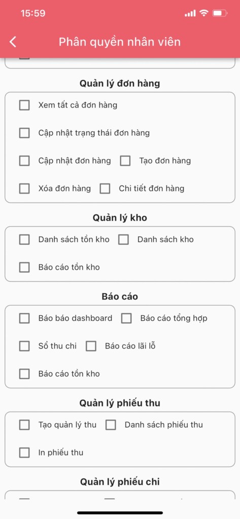 Thêm mới tài khoản nhân viên và phân quyền cho nhân viên Aibat