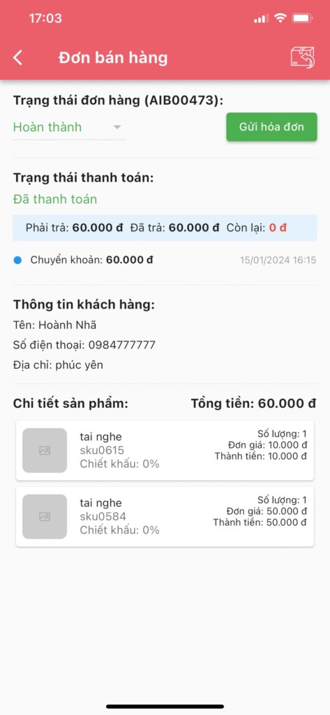 Huớng Dẫn Xem Lịch Sử Mua Hàng Của Khách